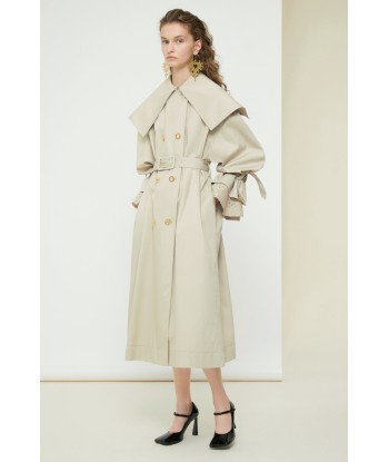 Signature trenchcoat in organic cotton pas cher 