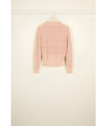 Crochet jumper in organic cotton ouvre sa boutique