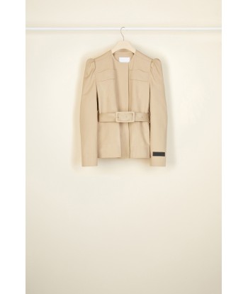 Cropped gabardine jacket in organic cotton Dans la société mordern