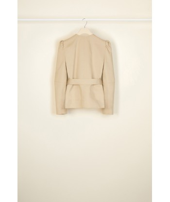 Cropped gabardine jacket in organic cotton Dans la société mordern