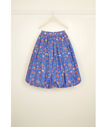 Printed midi bubble skirt in organic cotton l'achat 