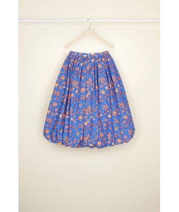 Printed midi bubble skirt in organic cotton l'achat 