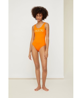 Low back one-piece swimsuit Fin de série