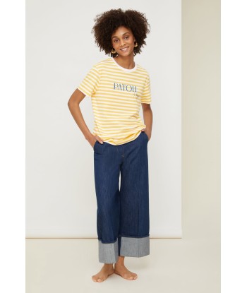 Patou Plage striped t-shirt in organic cotton pas cher 