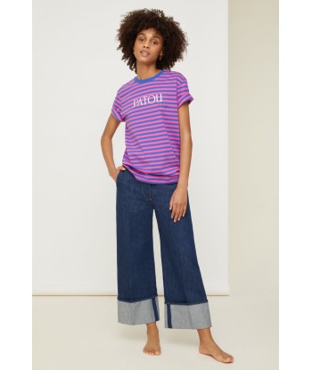 Patou Plage striped t-shirt in organic cotton votre