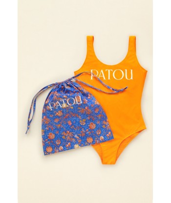 Low back one-piece swimsuit Fin de série