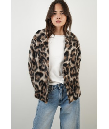 Brown Leopard Coat Jusqu'à 80% De Réduction