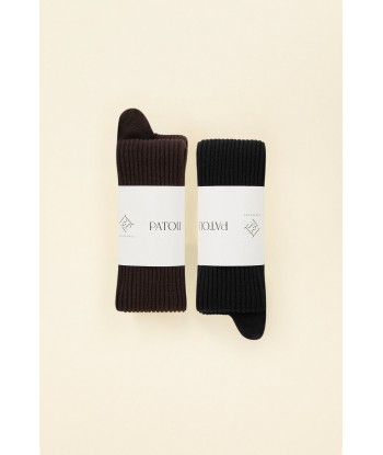 Pack of two pairs of organic cotton blend socks le concept de la Pate a emporter 