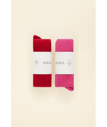 Pack of two pairs of organic cotton blend socks commande en ligne