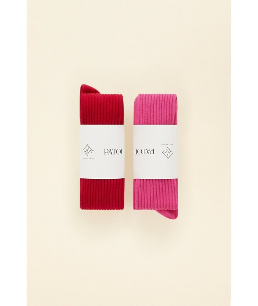 Pack of two pairs of organic cotton blend socks commande en ligne