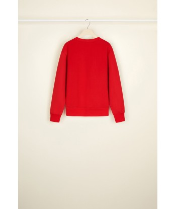 Openwork embroidery sweatshirt in organic cotton Venez acheter