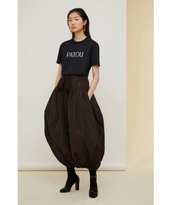 Bubble hem skirt in eco-friendly faille hantent personnes