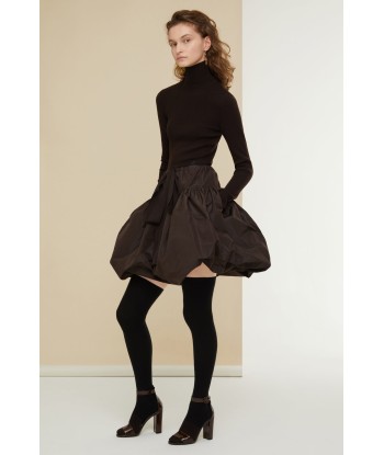 Bubble hem skirt in eco-friendly faille hantent personnes