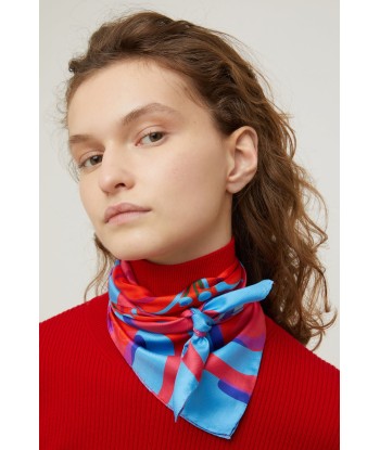 Floral print silk foulard acheter en ligne