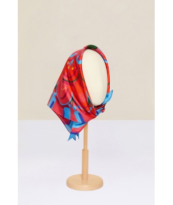 Floral print silk foulard acheter en ligne