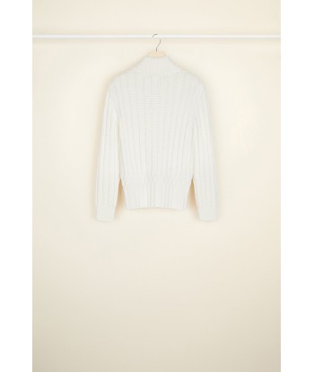 Zip-up rib knit cardigan Les êtres humains sont 