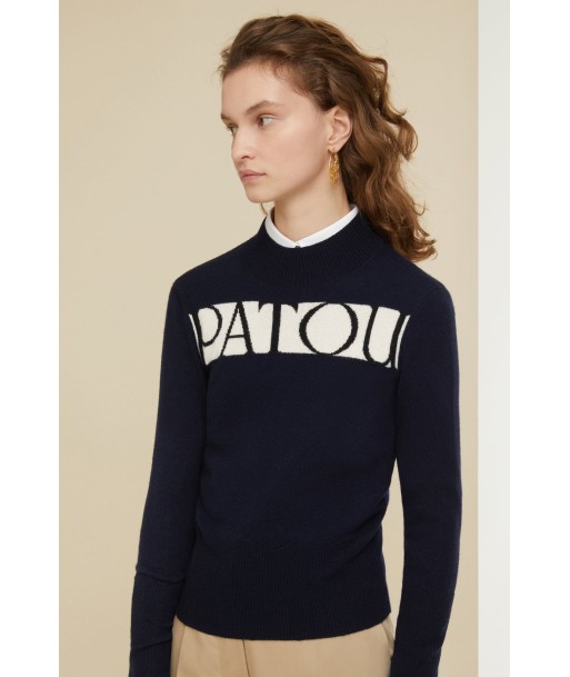 Patou logo jumper in cashmere and wool Faites des économies