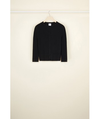 Cashmere and wool cardigan with detachable sleeves acheter