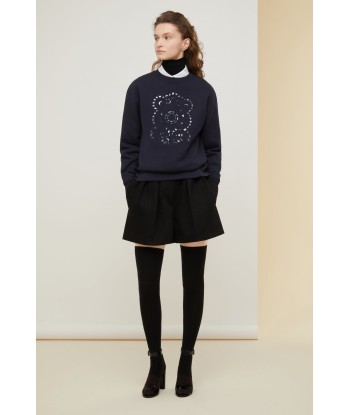 Openwork embroidery sweatshirt in organic cotton Comparez plus de prix