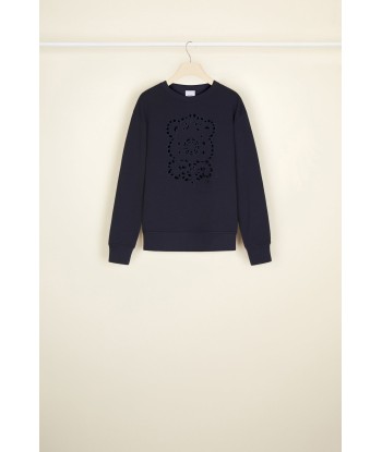 Openwork embroidery sweatshirt in organic cotton Comparez plus de prix