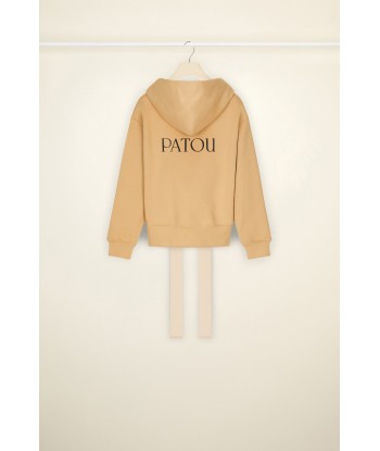 Patou zip-up hoodie in organic cotton français