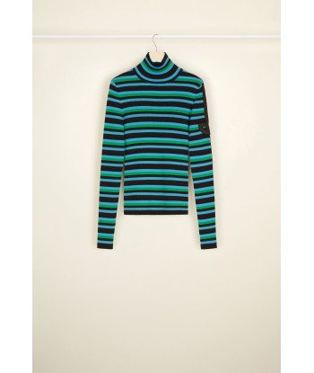 Striped high neck jumper 2024