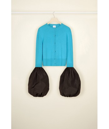 Cashmere and wool cardigan with detachable sleeves en ligne des produits 