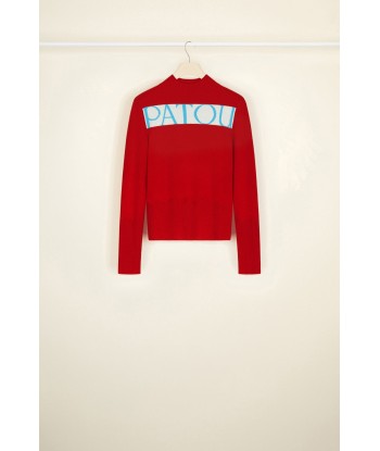 Patou logo jumper in cashmere and wool Dans la société mordern