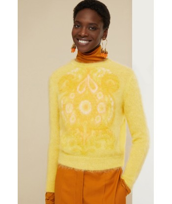 Jacquard jumper in mohair and alpaca Vous souhaitez 