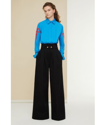 Extra wide denim trousers in organic cotton Paris Déstockage Promo