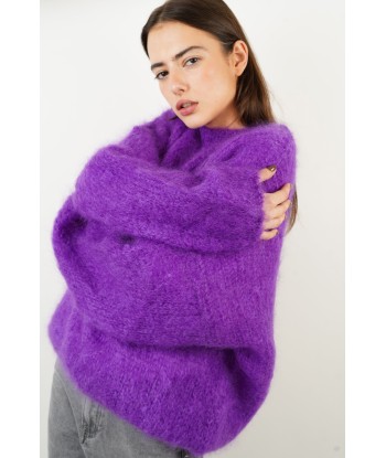 Dina purple mohair sweater Venez découvrir notre 