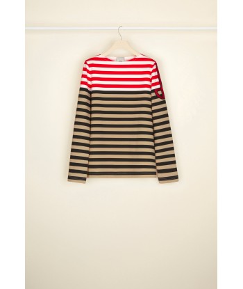 Multicoloured Breton top in organic cotton Comparez et commandez 