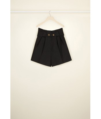 Belted denim shorts in organic cotton vente chaude votre 