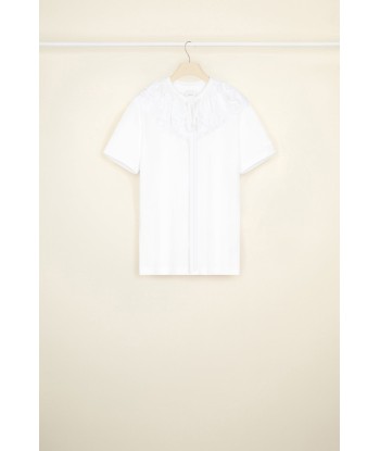 Organic cotton t-shirt with detachable lace collar 2 - 3 jours ouvrés.