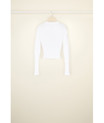 Fitted rib knit jumper in organic cotton shop