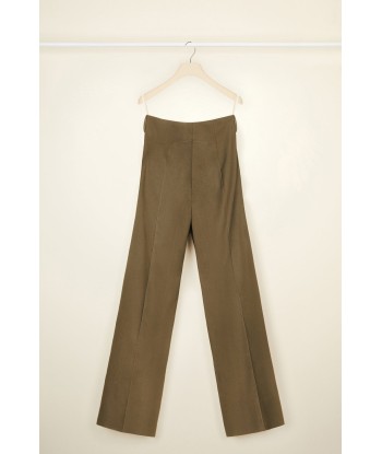 Long tailored trousers in organic cotton de technologie