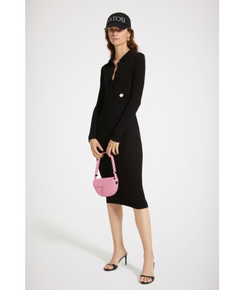 Knit polo midi dress in organic cotton meilleur choix