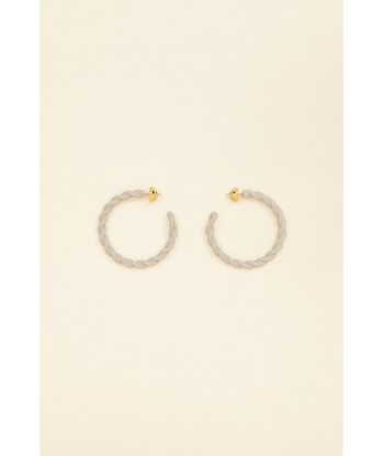 Large braided hoop earrings en ligne