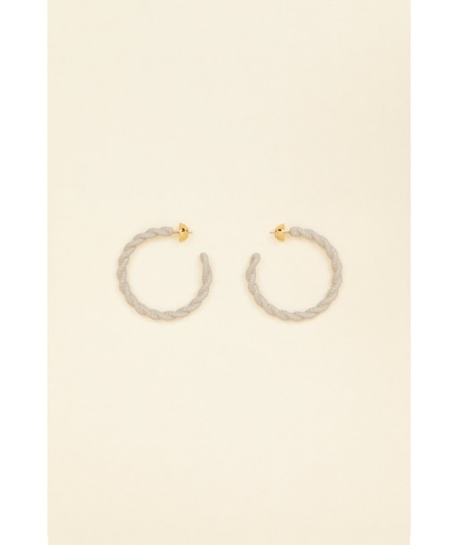 Large braided hoop earrings en ligne