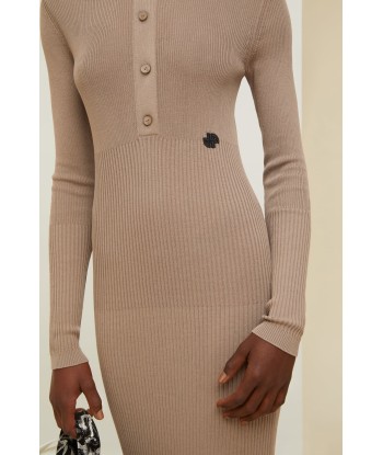 Knit polo midi dress in organic cotton Vous souhaitez 