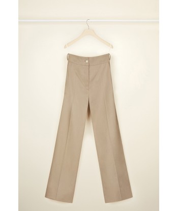 Long tailored trousers in organic cotton ou a consommer sur place