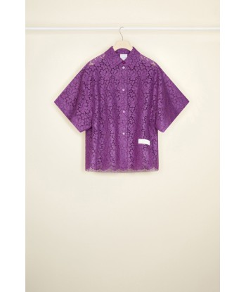 Short-sleeved shirt in eco-friendly lace Découvrez la collection