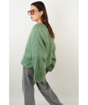 Dina green mohair sweater l'évolution des habitudes 