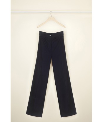 Long tailored trousers in organic cotton rembourrage situé sous