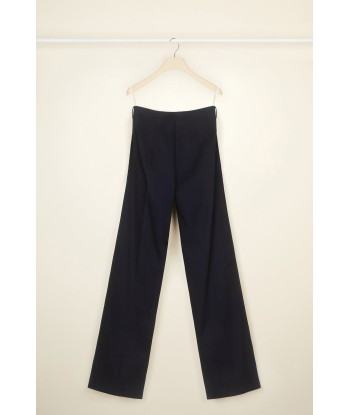 Long tailored trousers in organic cotton rembourrage situé sous