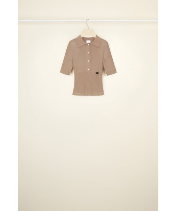 Knit polo shirt in organic cotton store