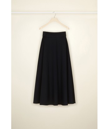 Belted maxi skirt in organic cotton de pas cher