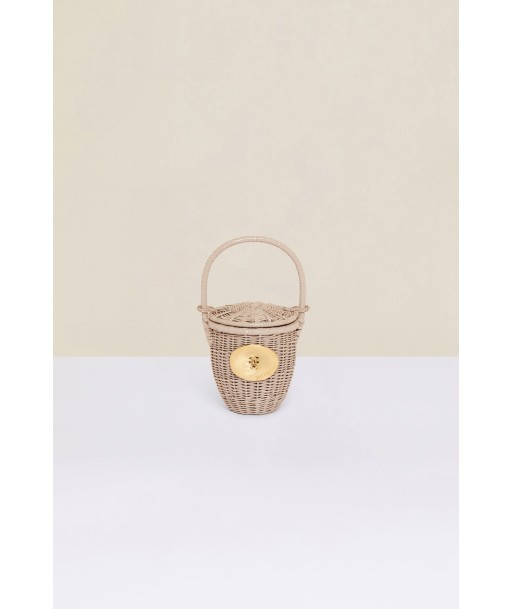 Wicker bucket bag s'inspire de l'anatomie humaine