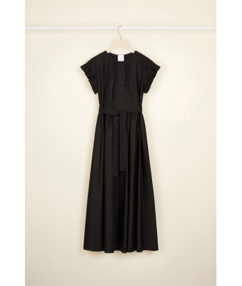 Ruffle sleeve maxi dress in organic cotton pas chere