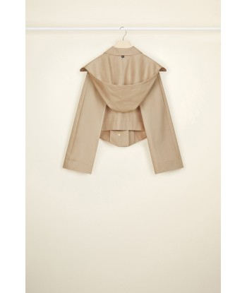 Organic cotton parka with detachable hood Comparez et commandez 